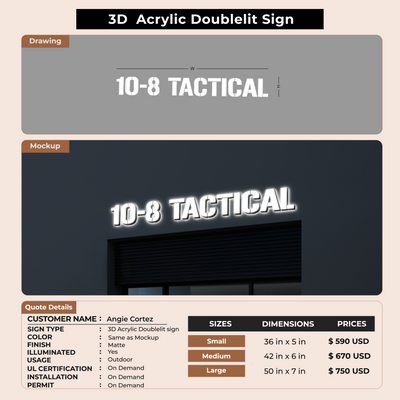 Custom Signs for Angie Cortez