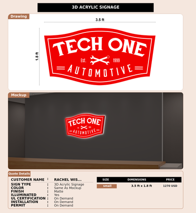 CUSTOM MOCKUP SIGN FOR Rachel Wisian