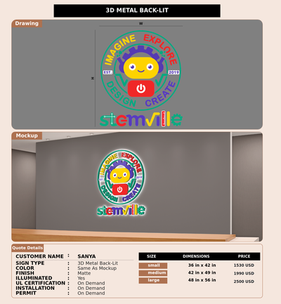 CUSTOM MOCKUP SIGN FOR sanya