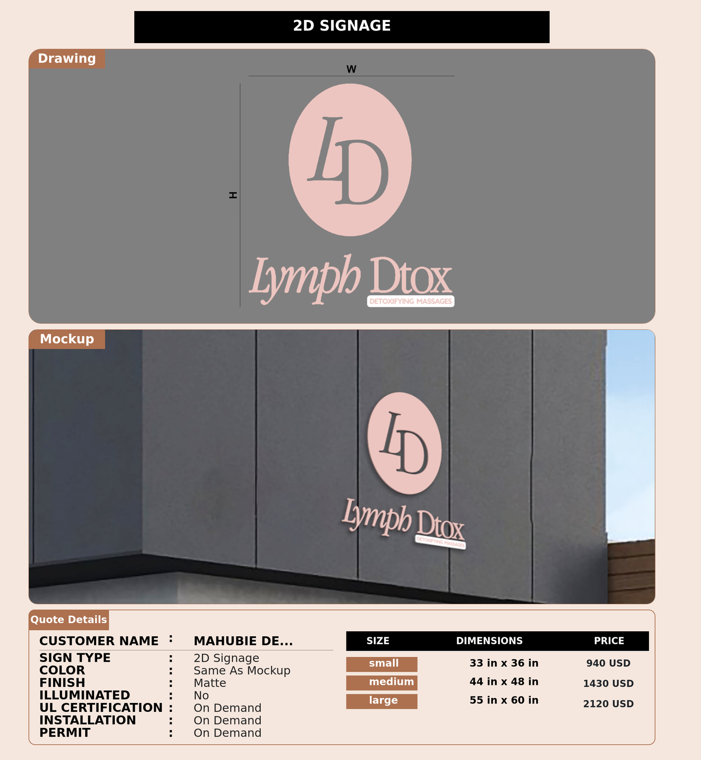 CUSTOM MOCKUP SIGN FOR Mahubie Debarge