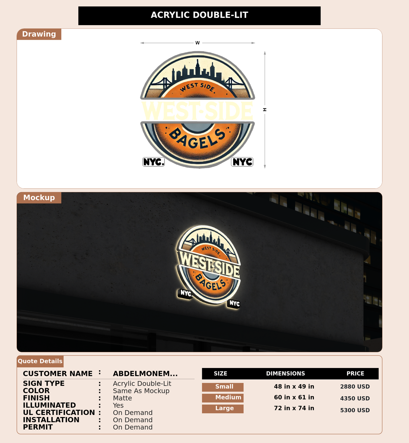 CUSTOM MOCKUP SIGN FOR Abdelmonem Agag
