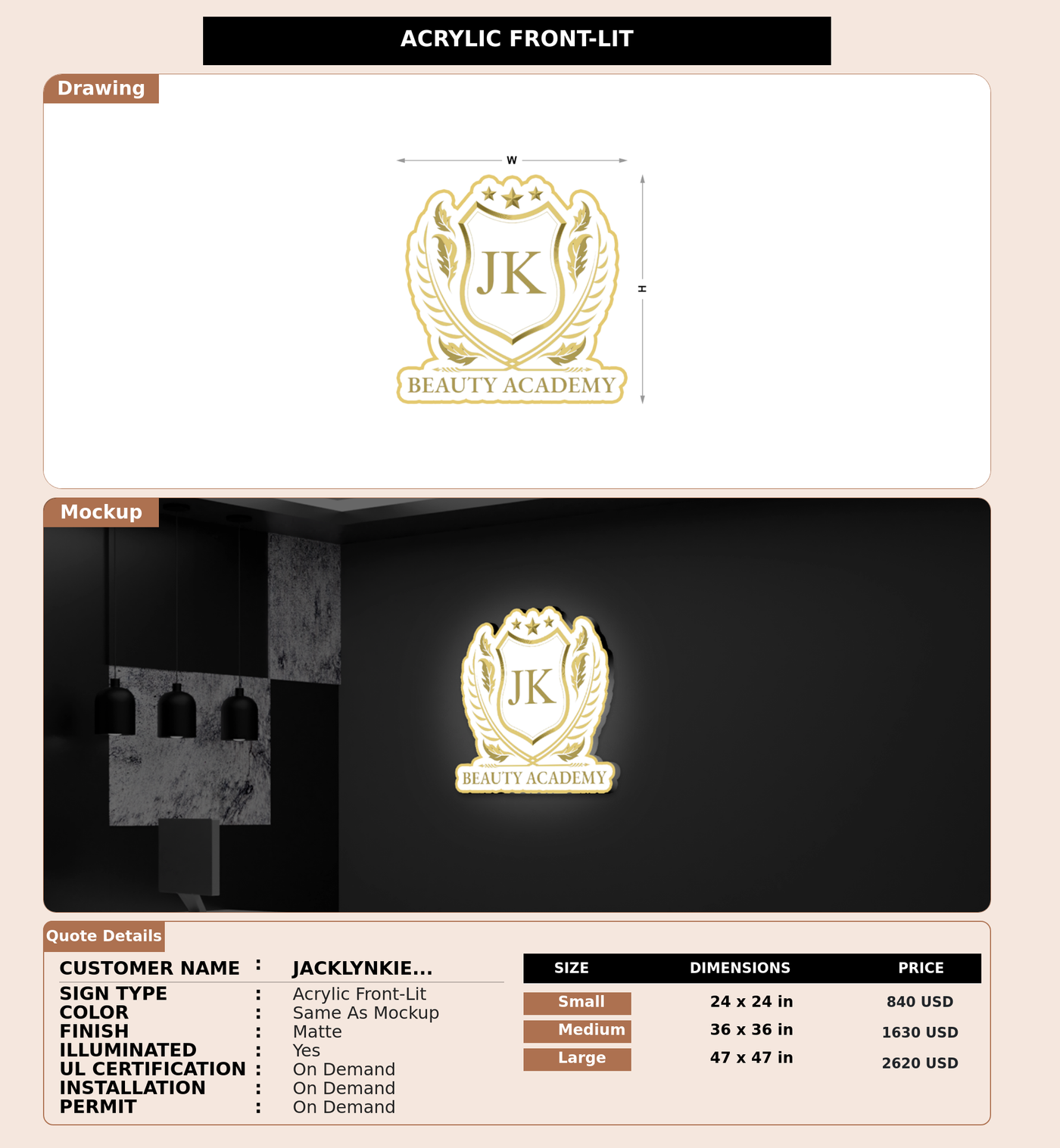 CUSTOM MOCKUP SIGN FOR Jacklynkieu