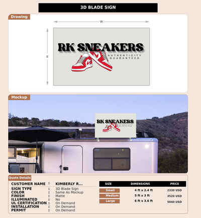 CUSTOM MOCKUP SIGN FOR Kimberly Ramirez