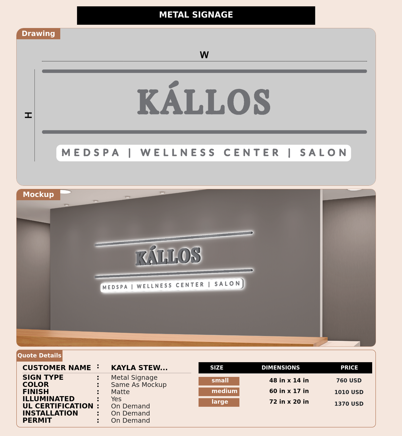 CUSTOM MOCKUP SIGN FOR Kayla Stewart Boyd