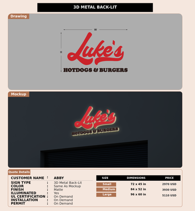 CUSTOM MOCKUP SIGN FOR Abby