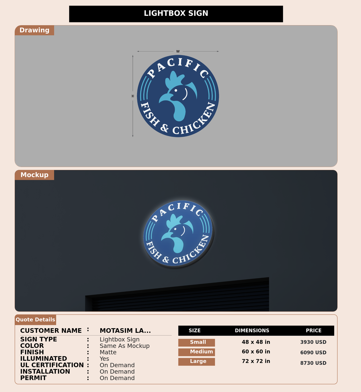 CUSTOM MOCKUP SIGN FOR Motasim lahawani