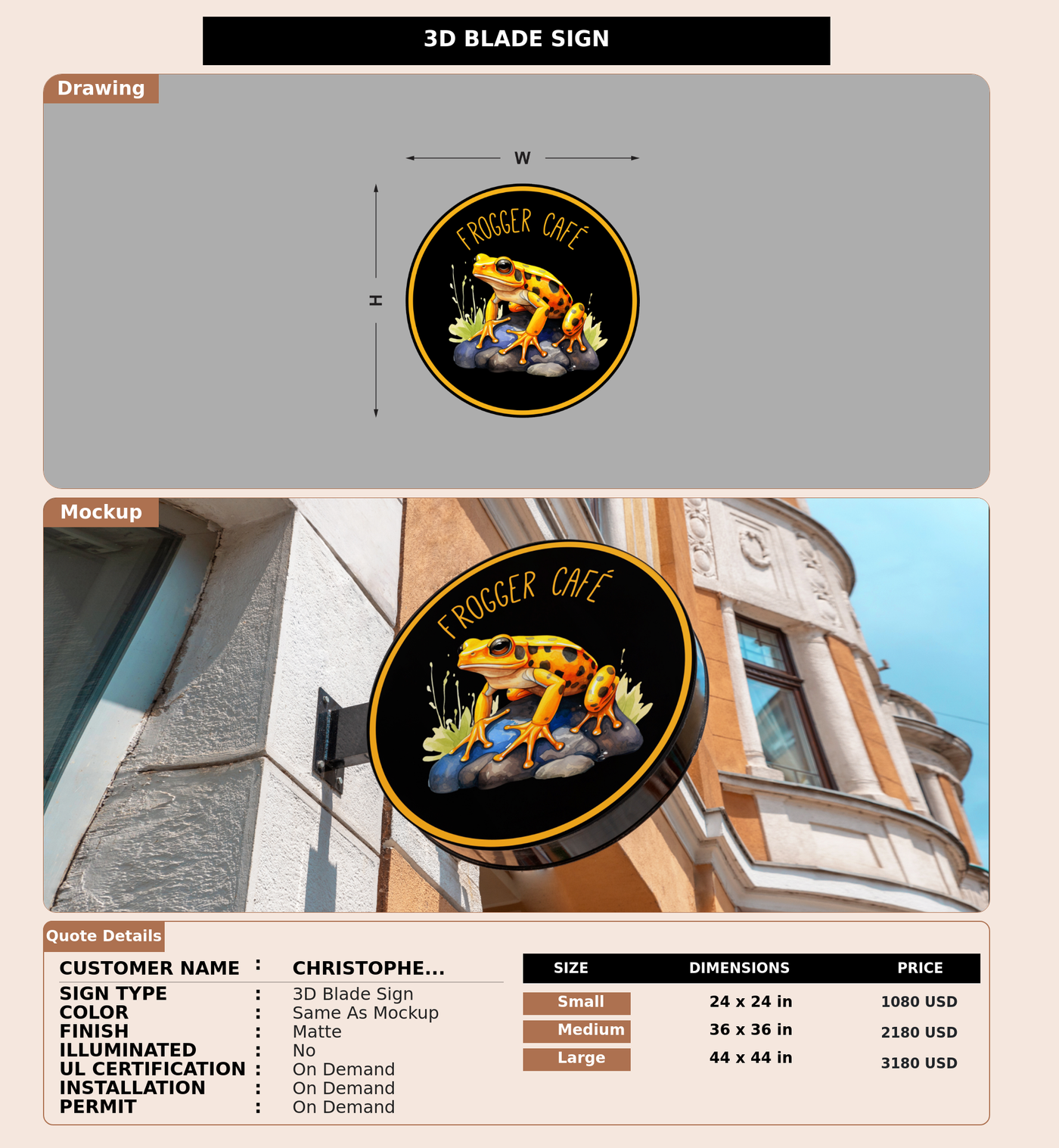 CUSTOM MOCKUP SIGN FOR Christopher Garcia
