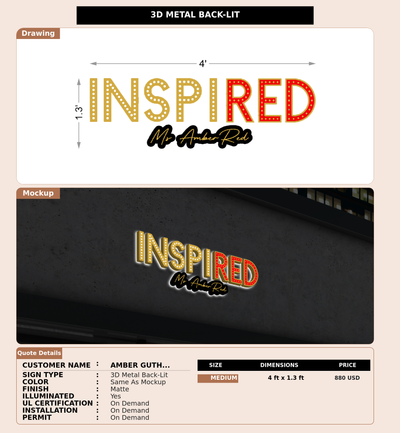 CUSTOM MOCKUP SIGN FOR Amber Guthery