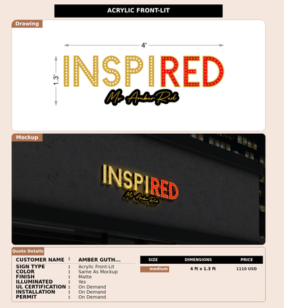 CUSTOM MOCKUP SIGN FOR Amber Guthery