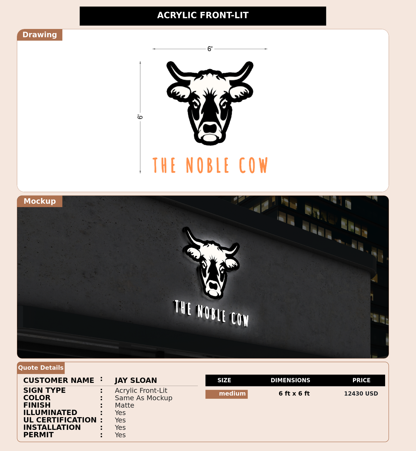 CUSTOM MOCKUP SIGN FOR jay sloan