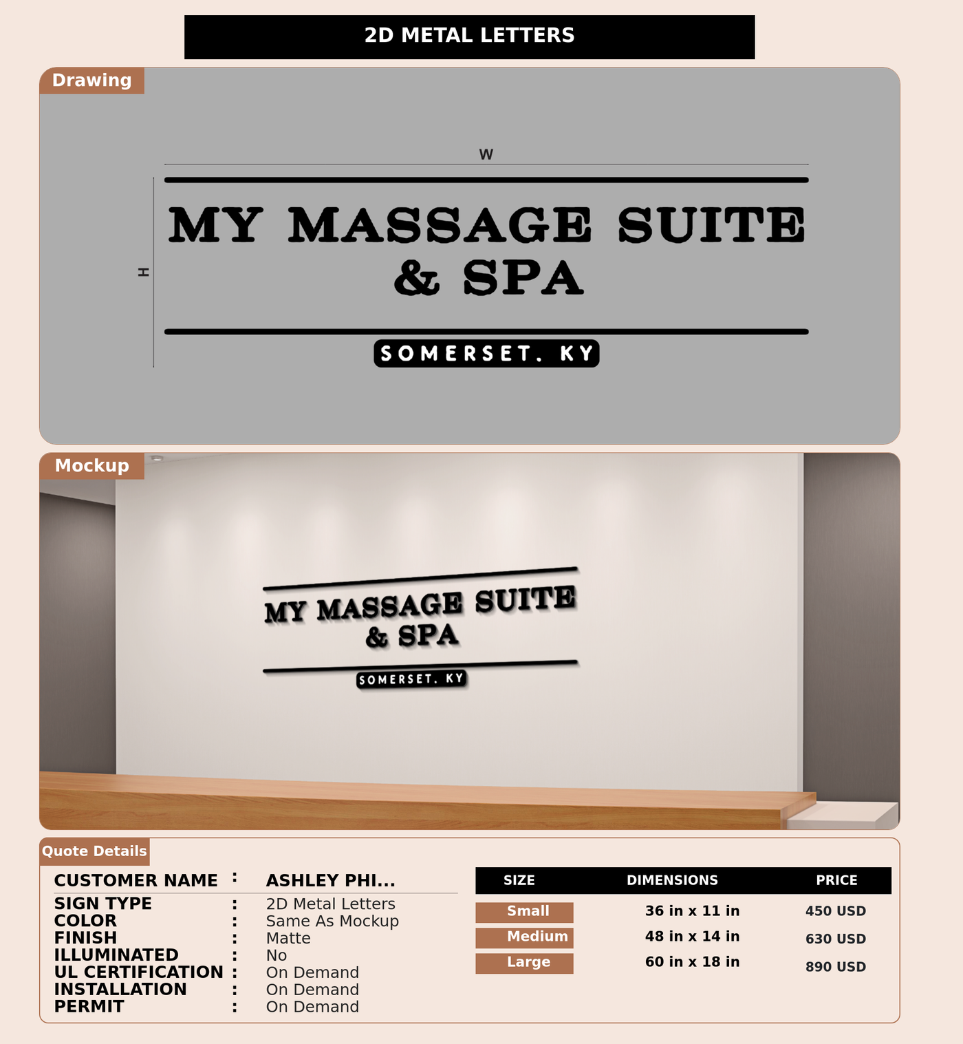 CUSTOM MOCKUP SIGN FOR Ashley Phillips