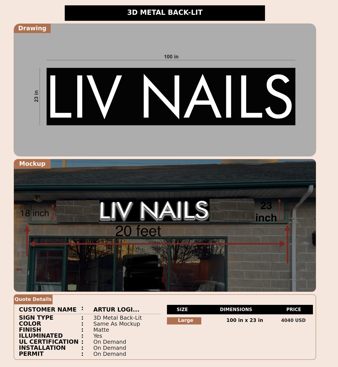 CUSTOM MOCKUP SIGN FOR Artur Loginov