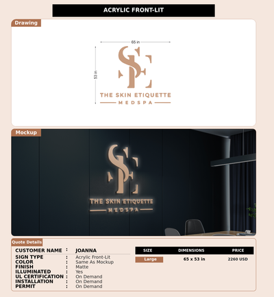 CUSTOM MOCKUP SIGN FOR Joanna