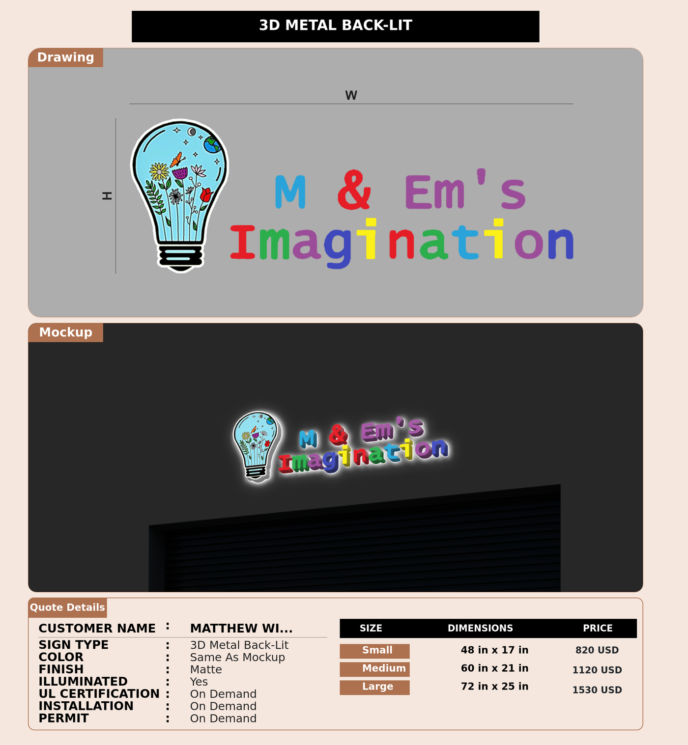 CUSTOM MOCKUP SIGN FOR Matthew Wiseltier