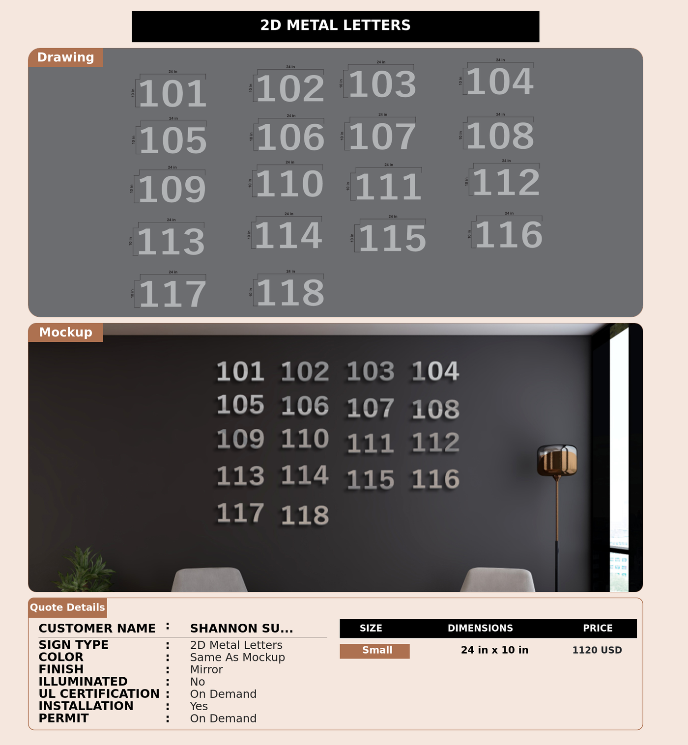 CUSTOM MOCKUP SIGN FOR Shannon Sullivan