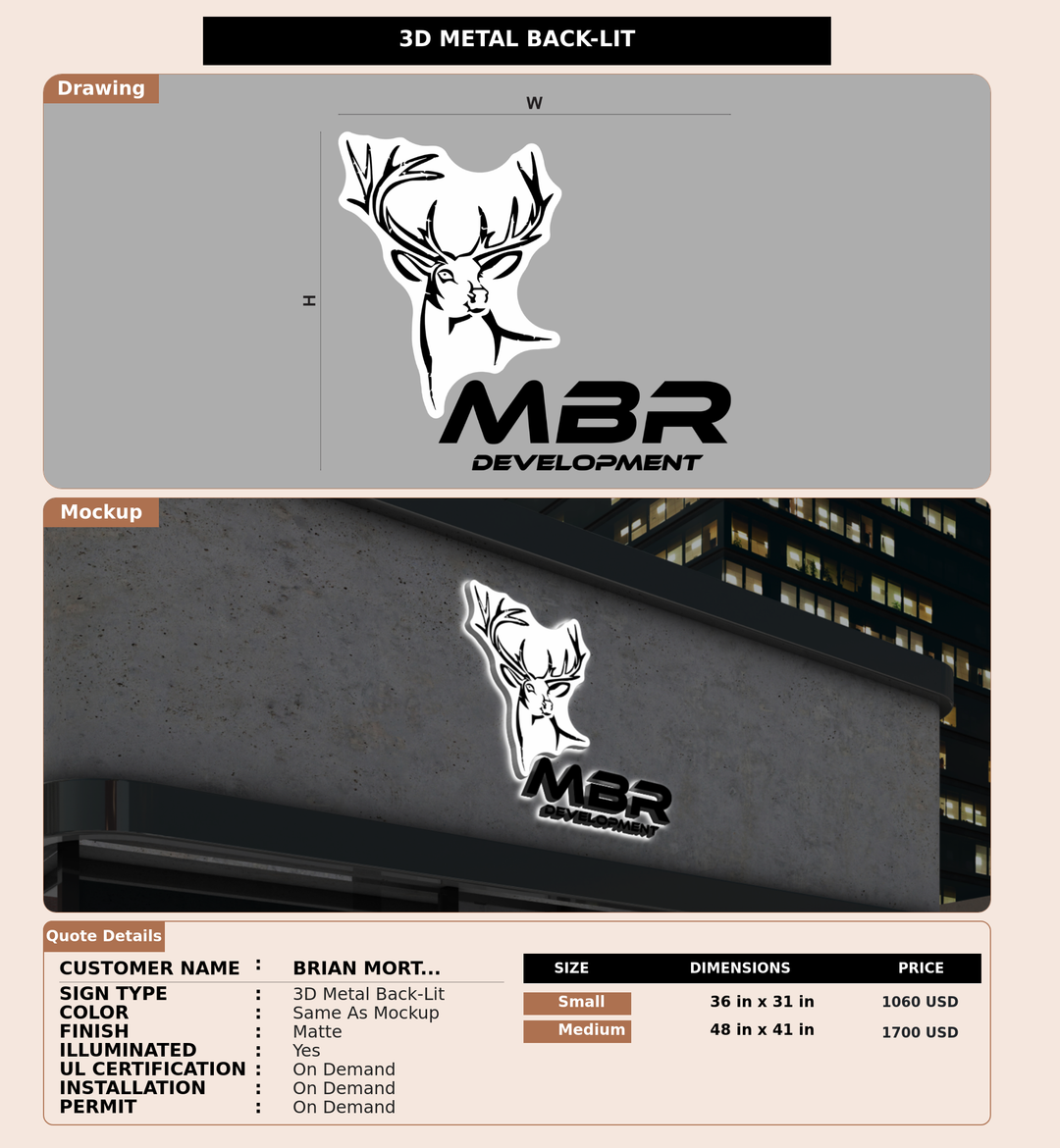 CUSTOM MOCKUP SIGN FOR Brian Morton