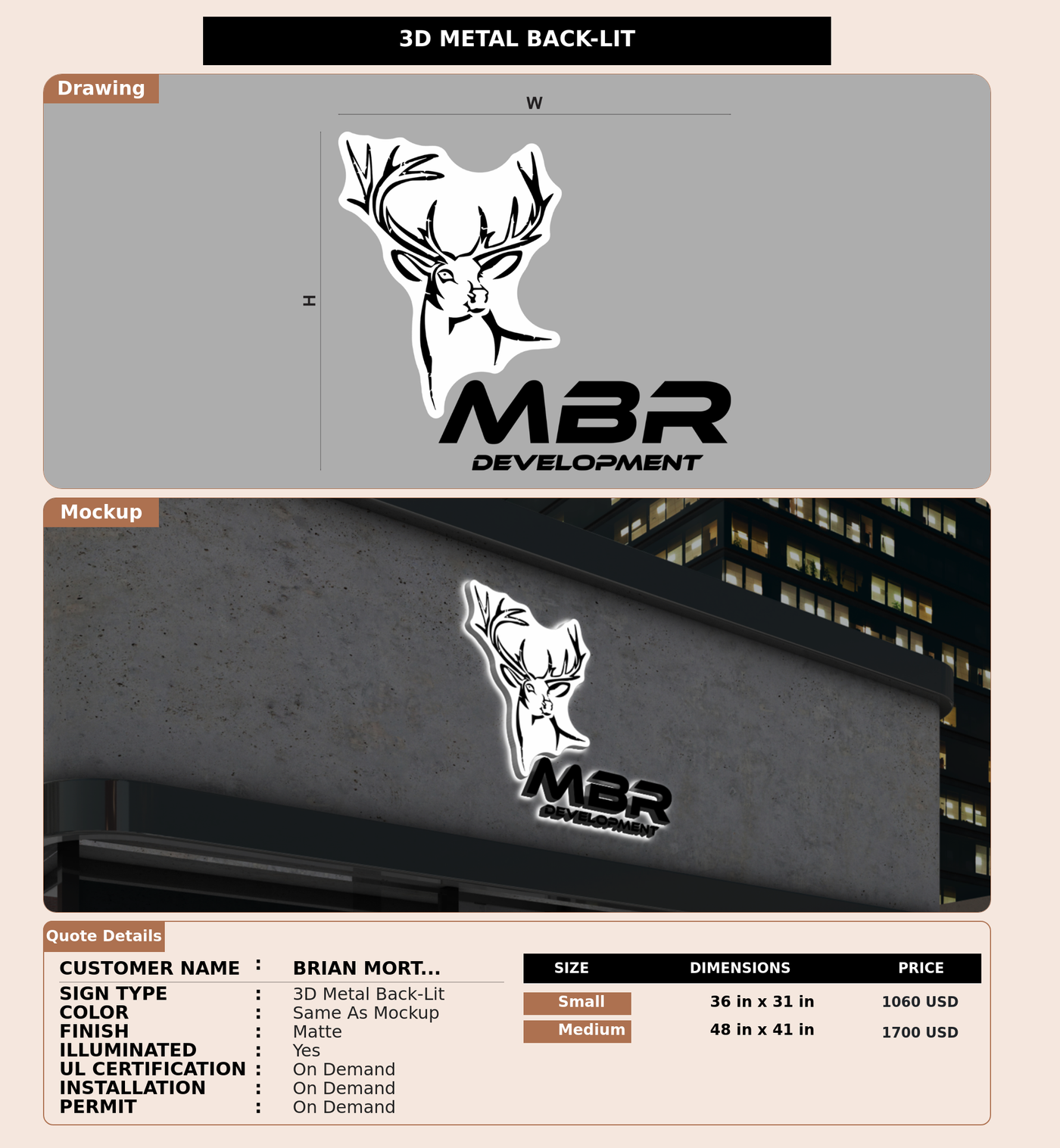 CUSTOM MOCKUP SIGN FOR Brian Morton
