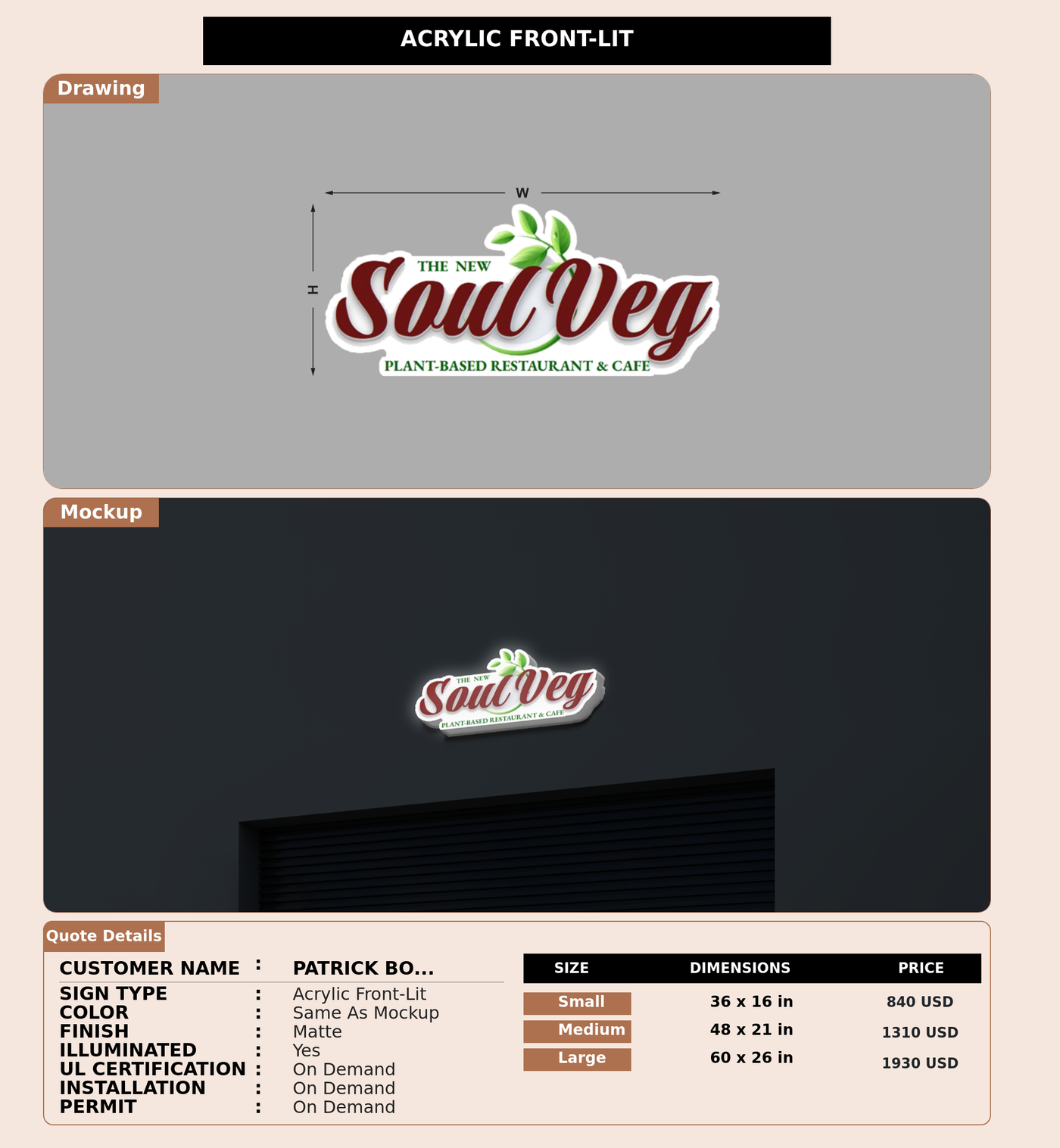CUSTOM MOCKUP SIGN FOR Patrick Bolds