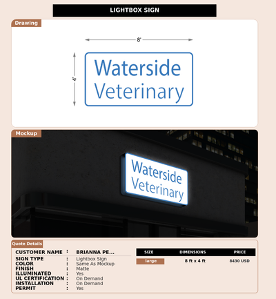 CUSTOM MOCKUP SIGN FOR Brianna Petriella