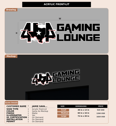 CUSTOM MOCKUP SIGN FOR Jamie Savage