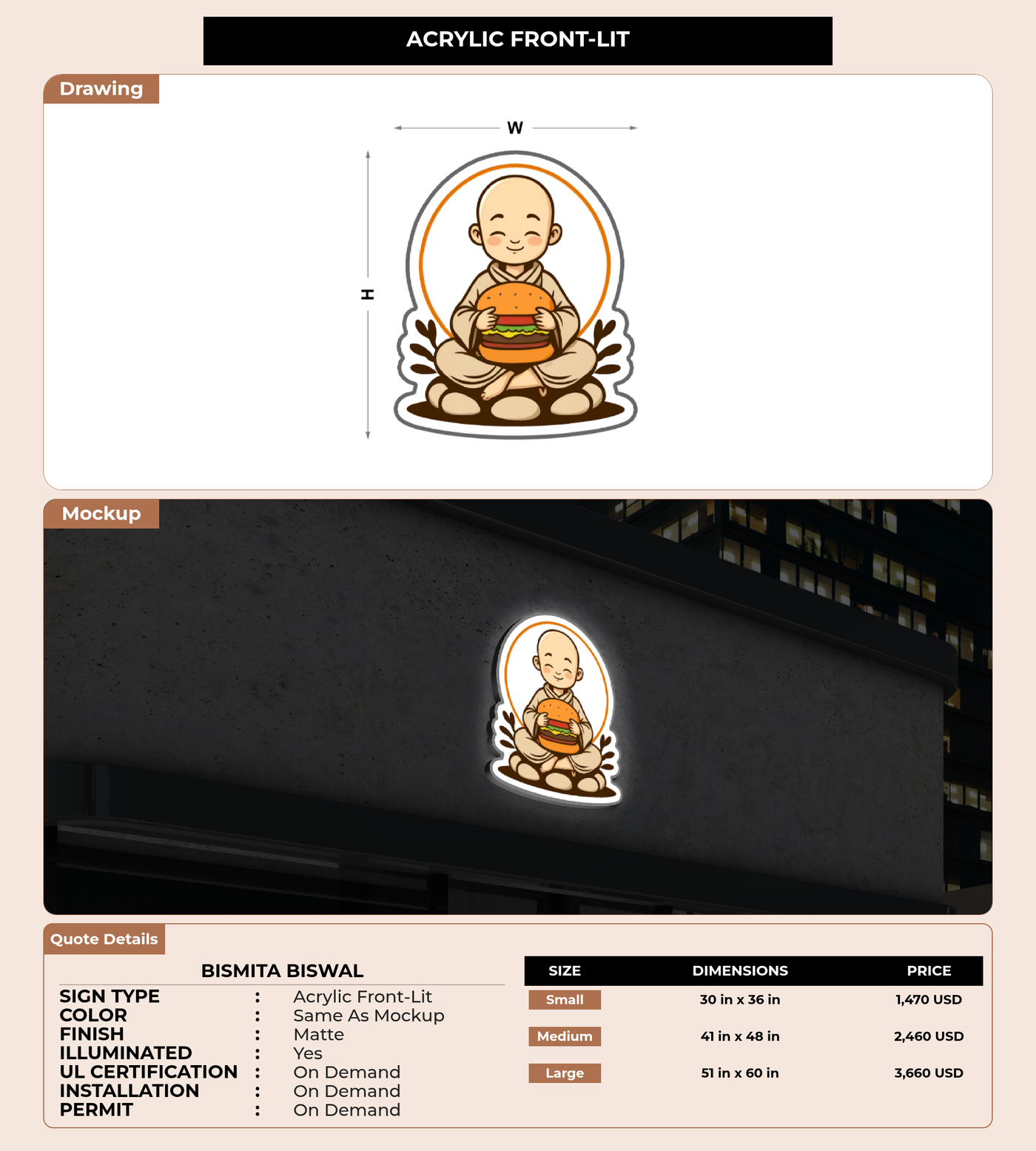CUSTOM MOCKUP SIGN FOR Bismita Biswal