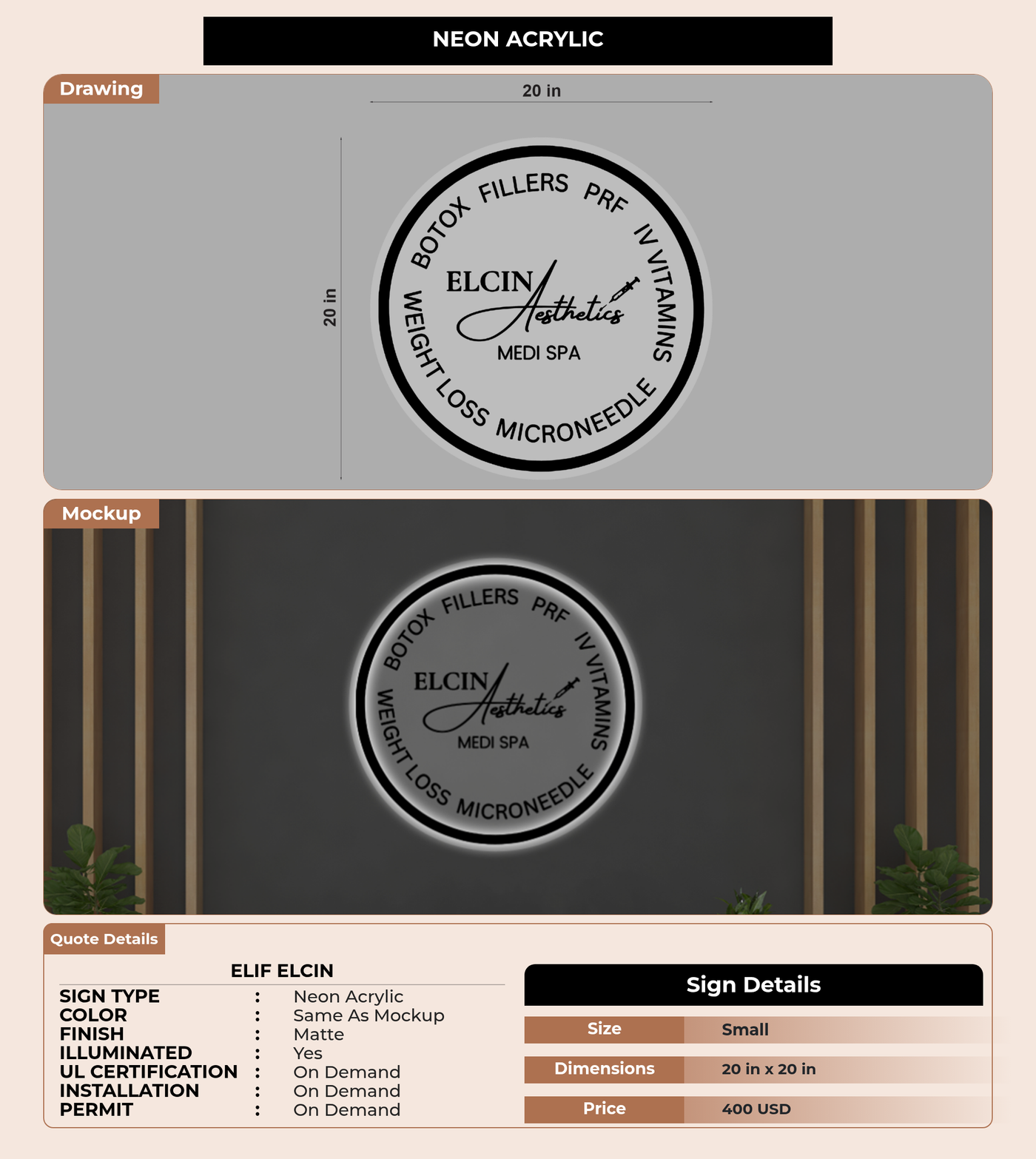 CUSTOM MOCKUP SIGN FOR Elif Elcin