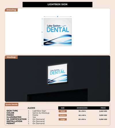 CUSTOM MOCKUP SIGN FOR Alexis