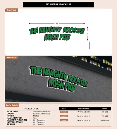 CUSTOM MOCKUP SIGN FOR Molly Uyeki