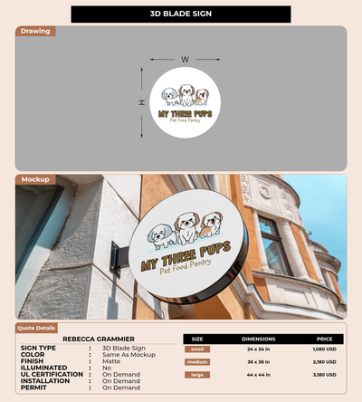 CUSTOM MOCKUP SIGN FOR Rebecca Grammier