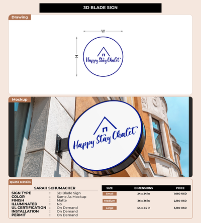 CUSTOM MOCKUP SIGN FOR Sarah Schumacher