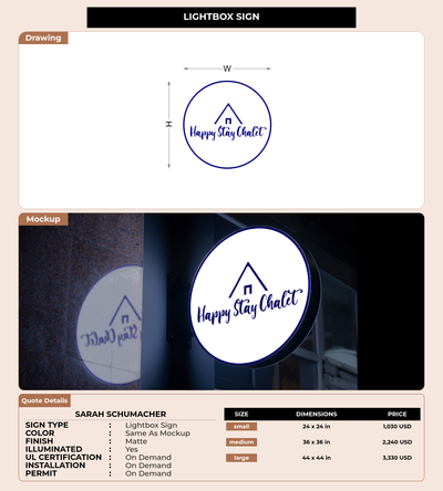 CUSTOM MOCKUP SIGN FOR Sarah Schumacher