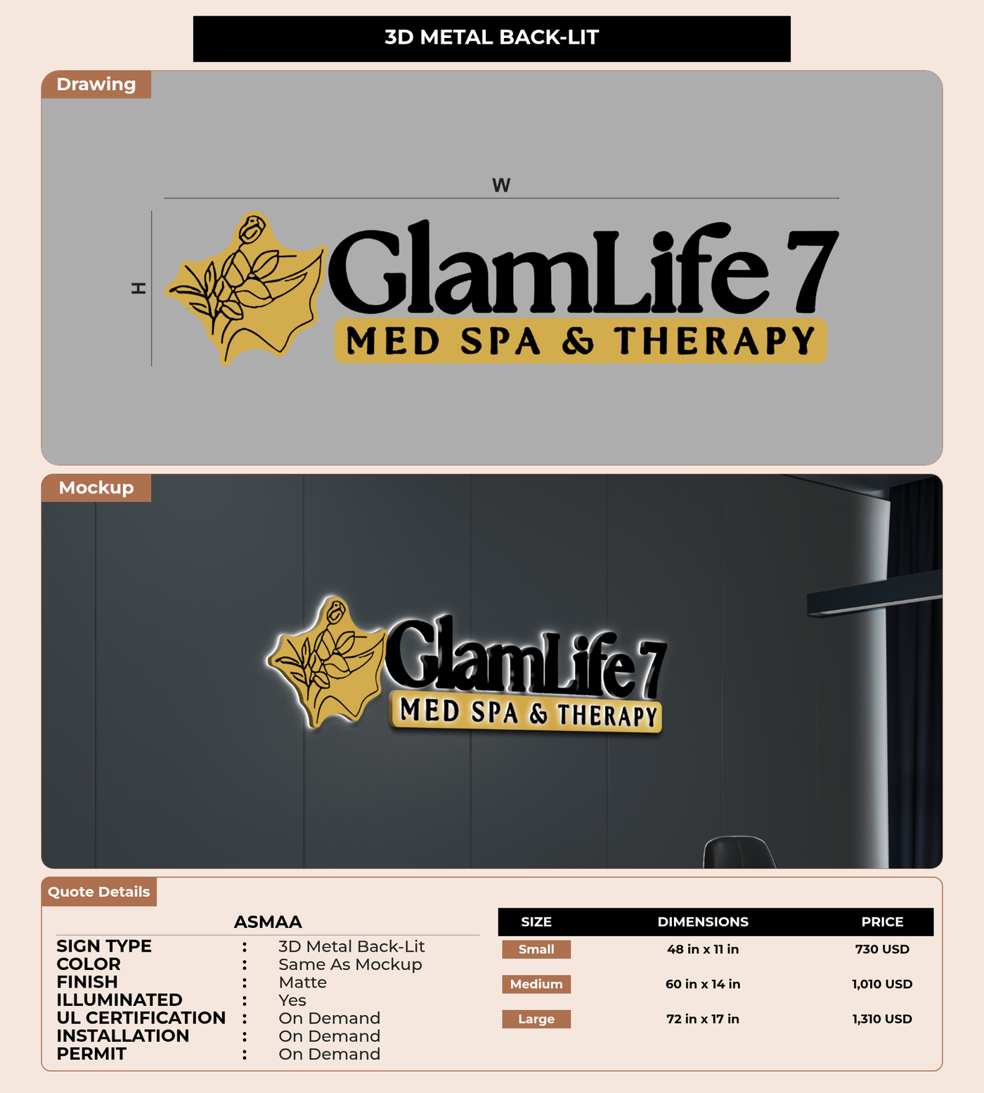 CUSTOM MOCKUP SIGN FOR Asmaa