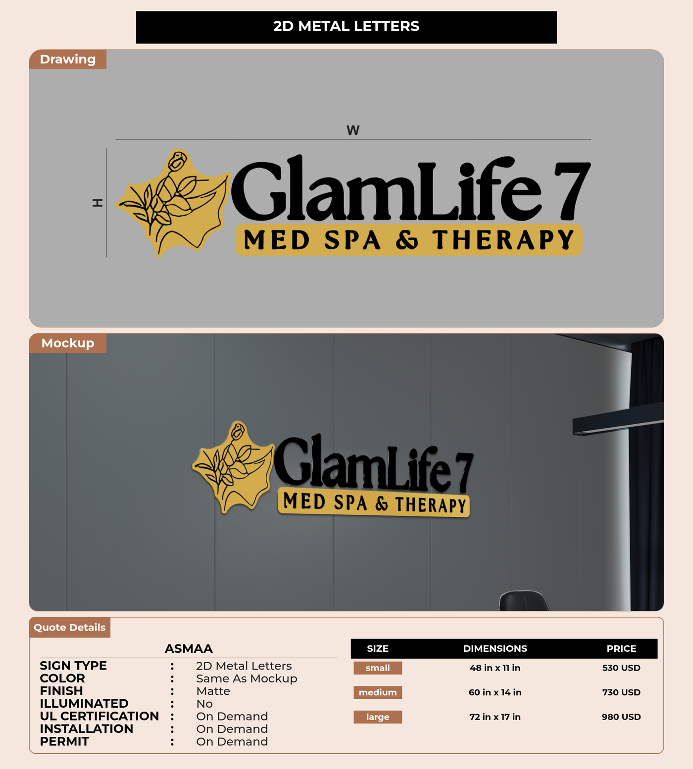 CUSTOM MOCKUP SIGN FOR Asmaa