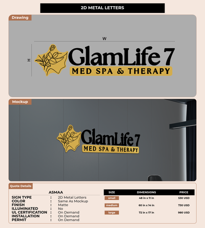 CUSTOM MOCKUP SIGN FOR Asmaa