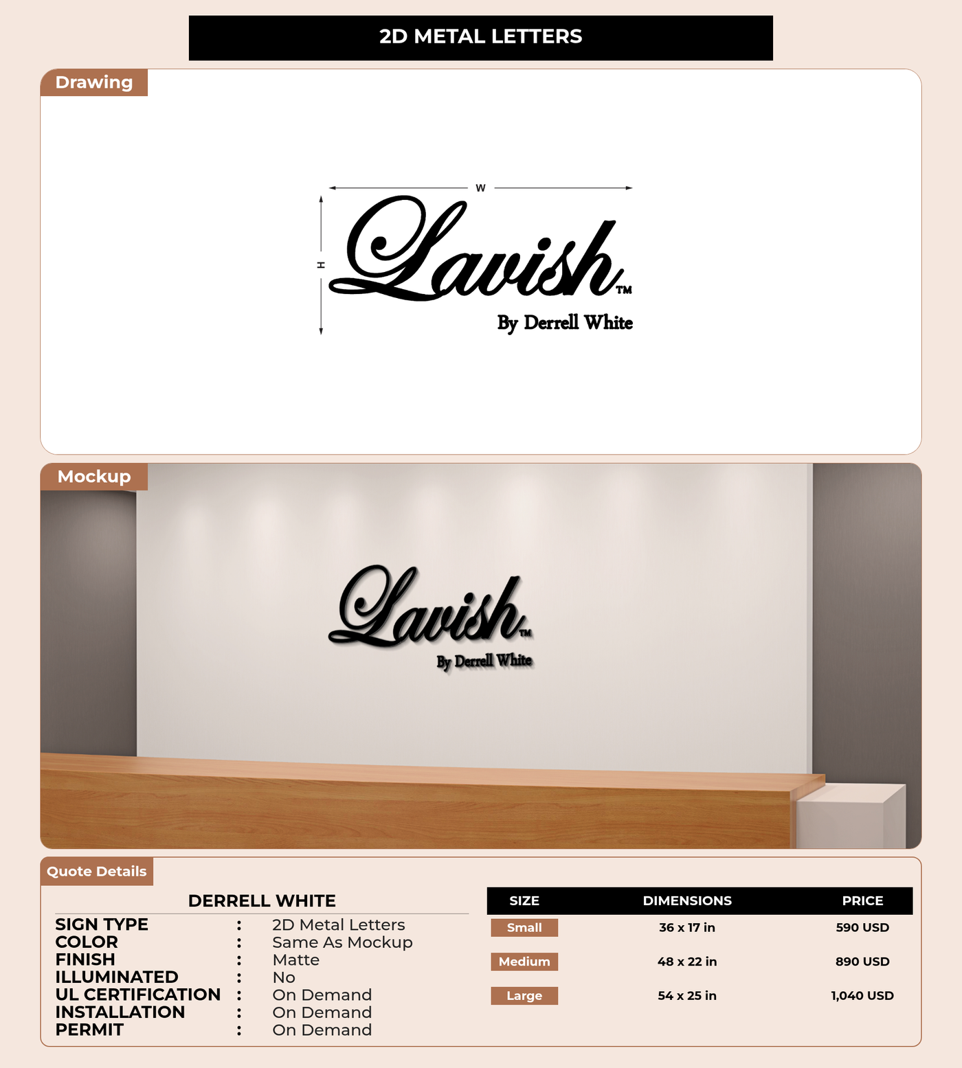 CUSTOM MOCKUP SIGN FOR Derrell White