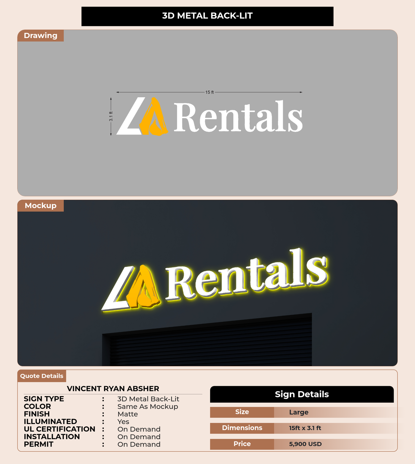 CUSTOM MOCKUP SIGN FOR vincent ryan absher