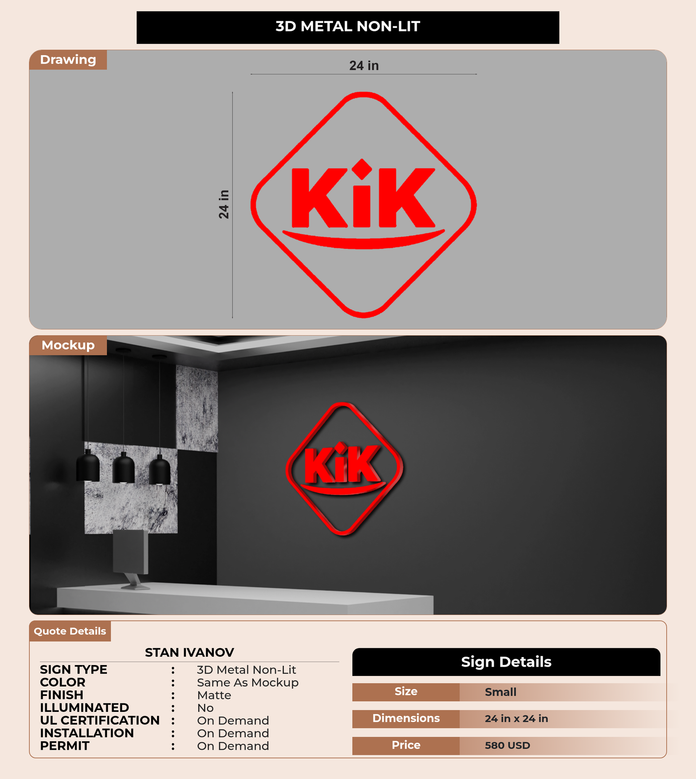 CUSTOM MOCKUP SIGN FOR Stan Ivanov