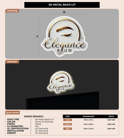 CUSTOM MOCKUP SIGN FOR Sanaz Esmaeili