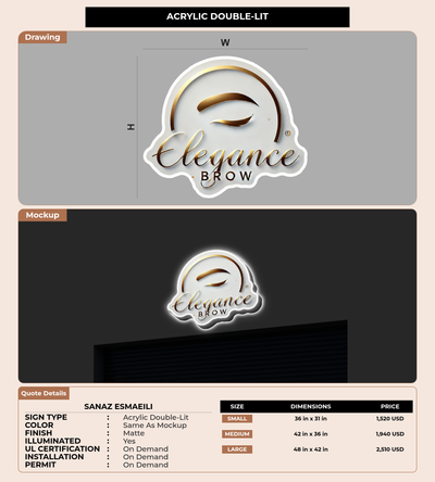 CUSTOM MOCKUP SIGN FOR Sanaz Esmaeili
