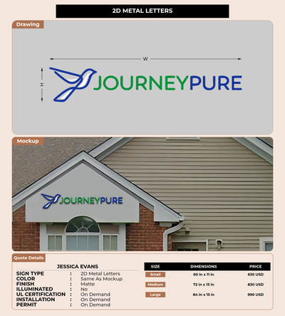 CUSTOM MOCKUP SIGN FOR Jessica Evans