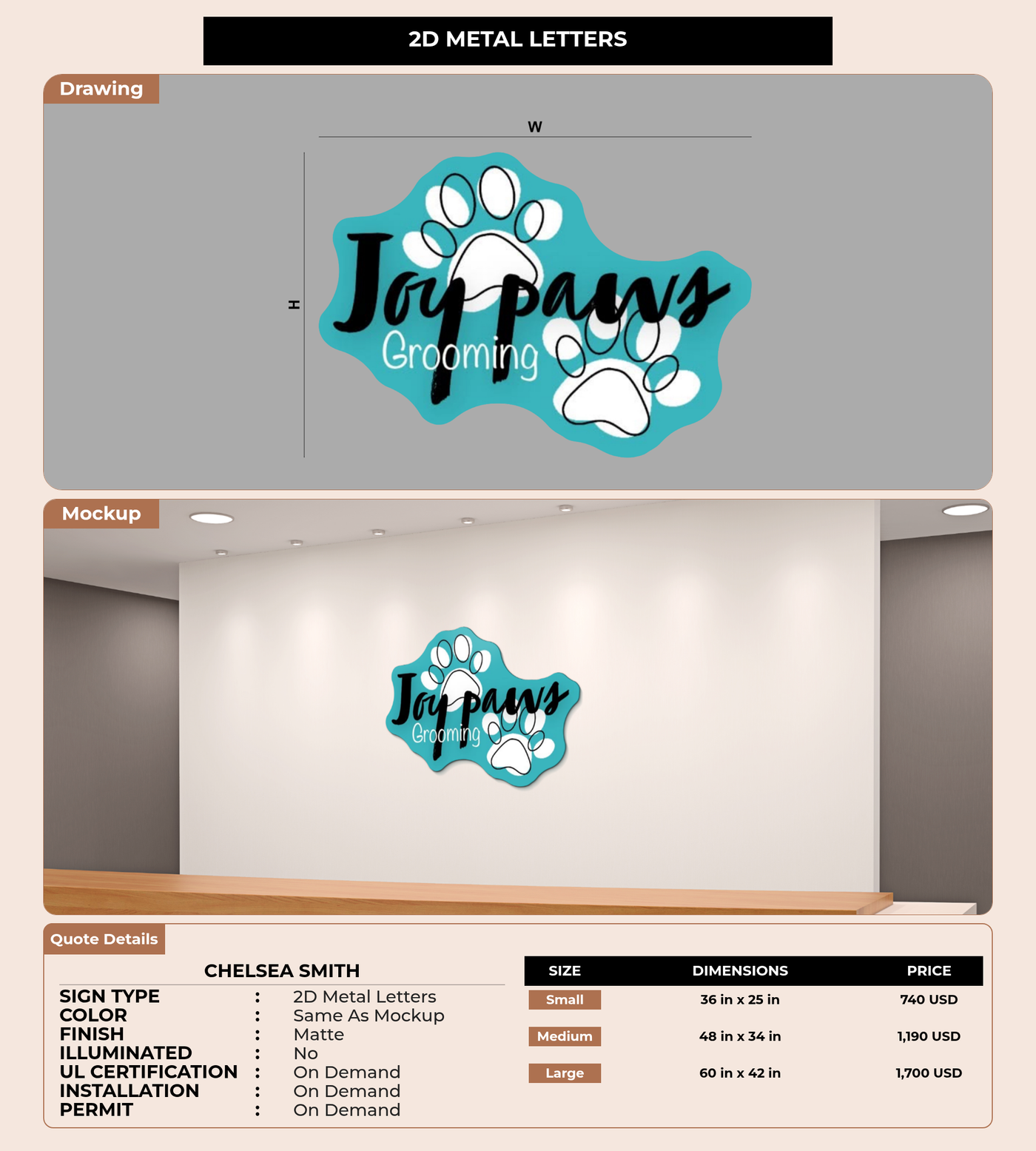 CUSTOM MOCKUP SIGN FOR Chelsea smith