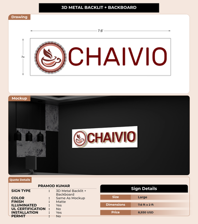 CUSTOM MOCKUP SIGN FOR Pramod Kumar