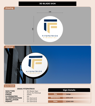 CUSTOM MOCKUP SIGN FOR Craig Fitzpatrick