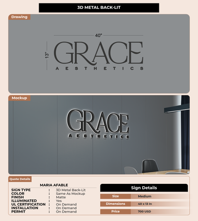 CUSTOM MOCKUP SIGN FOR Maria Afable