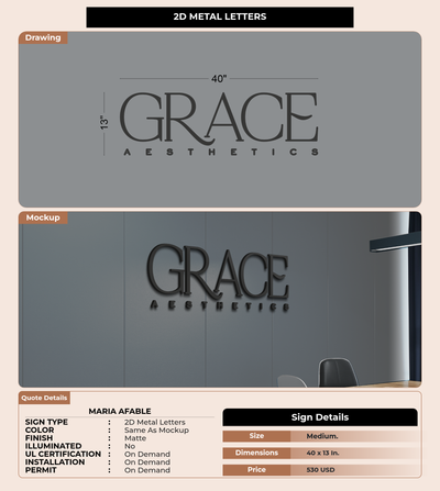 CUSTOM MOCKUP SIGN FOR Maria Afable