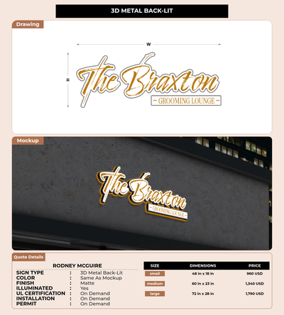 CUSTOM MOCKUP SIGN FOR Rodney McGuire