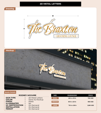 CUSTOM MOCKUP SIGN FOR Rodney McGuire