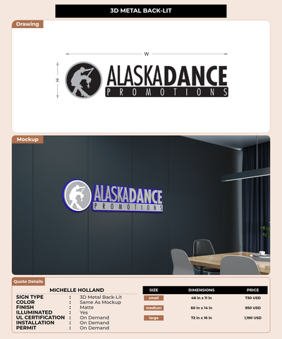 CUSTOM MOCKUP SIGN FOR Michelle Holland