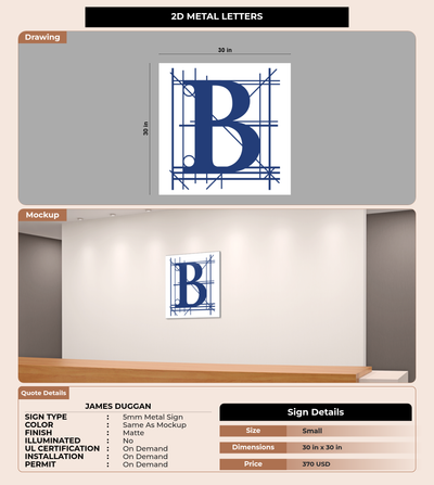 CUSTOM MOCKUP SIGN FOR James Duggan