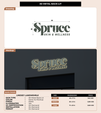 CUSTOM MOCKUP SIGN FOR Lindsey Landwehrle